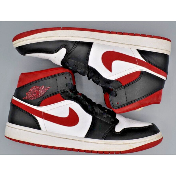 Size 10 - Jordan 1 Mid Metallic Red Air Jordan Authentic - Picture 2 of 9